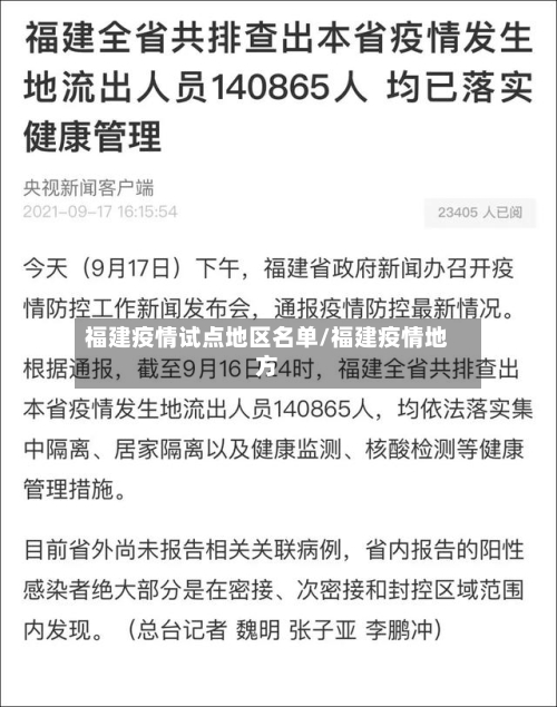 福建疫情试点地区名单/福建疫情地方-第3张图片