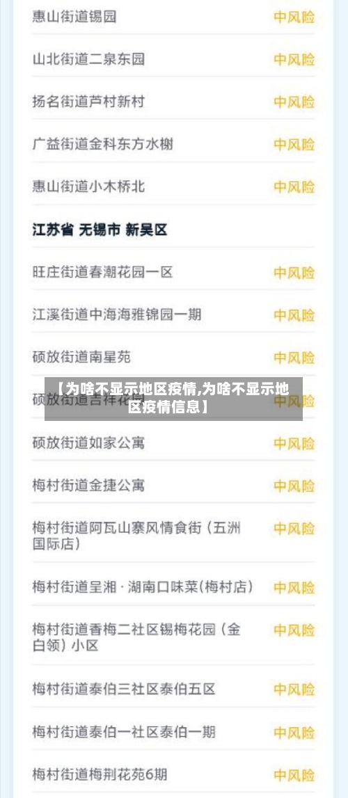 【为啥不显示地区疫情,为啥不显示地区疫情信息】