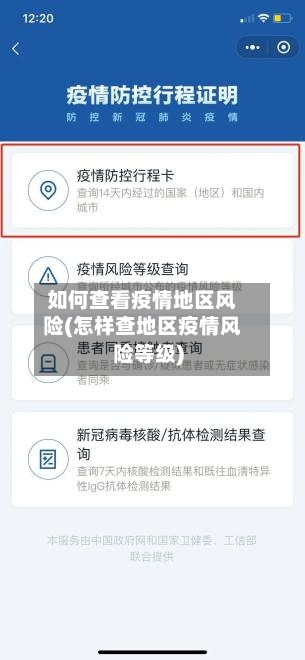 如何查看疫情地区风险(怎样查地区疫情风险等级)-第2张图片