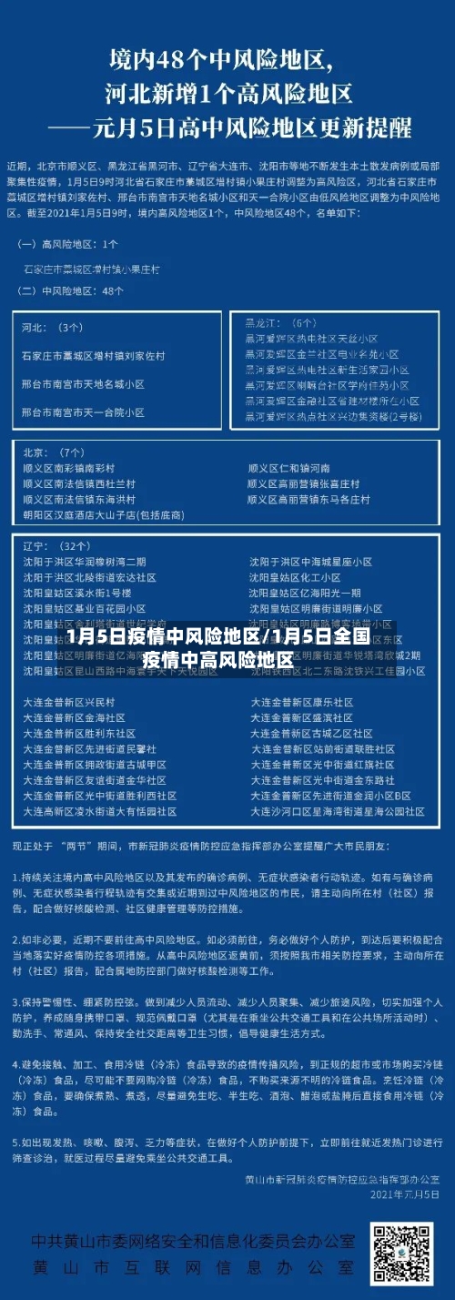 1月5日疫情中风险地区/1月5日全国疫情中高风险地区-第3张图片