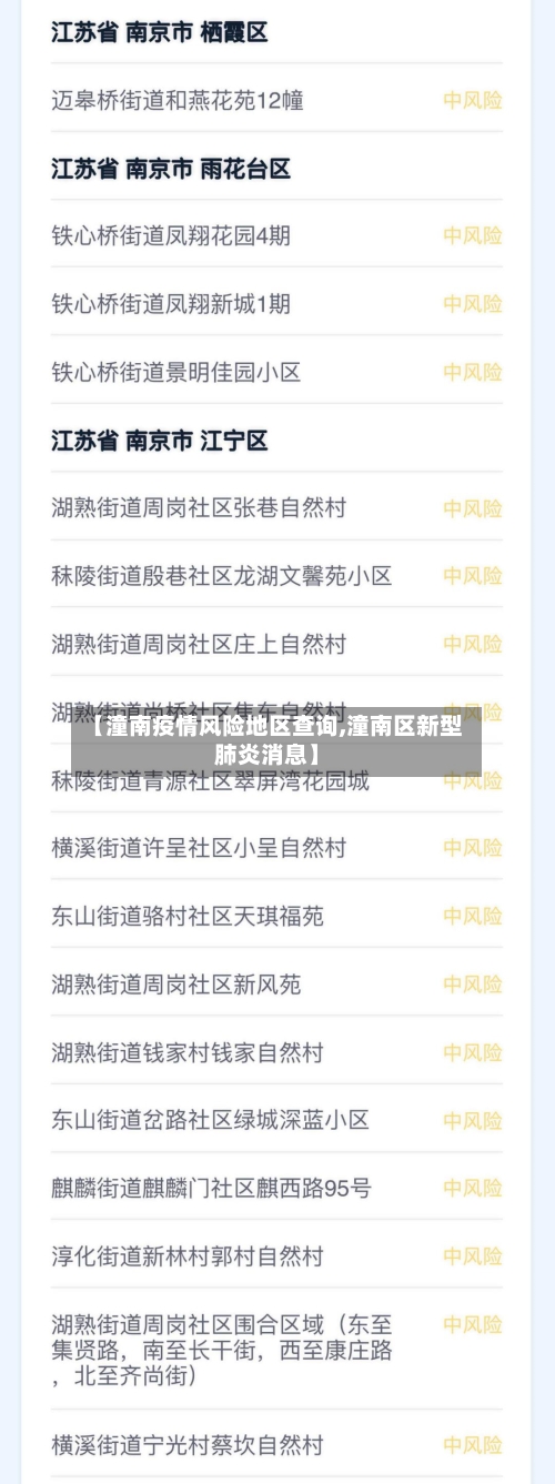 【潼南疫情风险地区查询,潼南区新型肺炎消息】