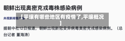 【平壤有哪些地区有疫情了,平壤概况】-第2张图片
