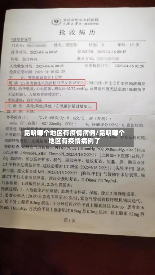 昆明哪个地区有疫情病例/昆明哪个地区有疫情病例了