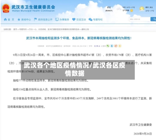 武汉各个地区疫情情况/武汉各区疫情数据