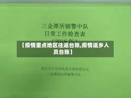 【疫情重点地区往返台账,疫情返乡人员台账】-第3张图片