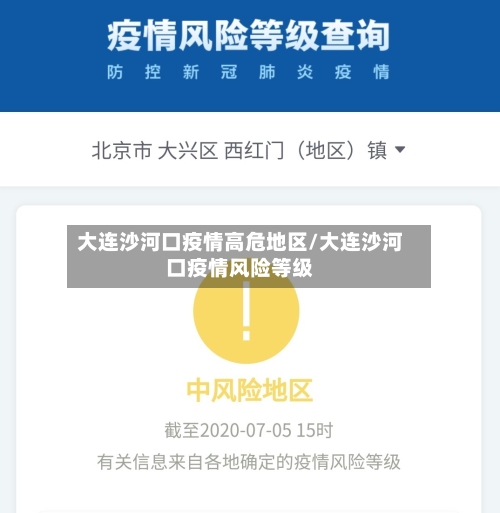 大连沙河口疫情高危地区/大连沙河口疫情风险等级-第3张图片